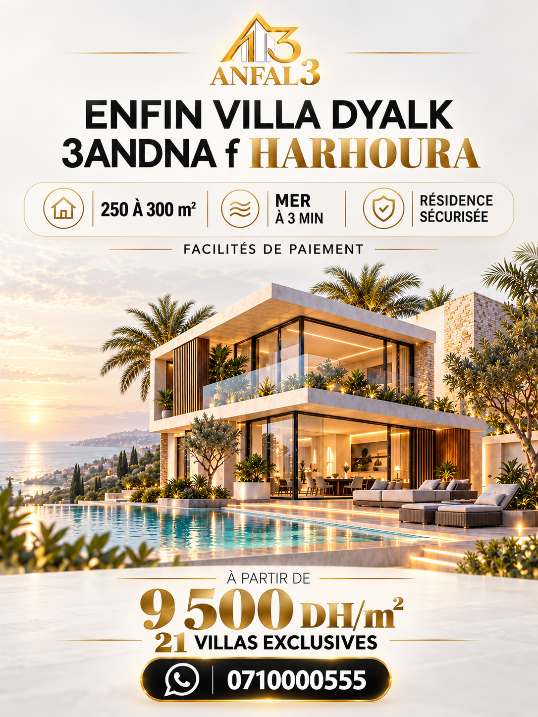 Annonce commerciale Anfal 3 à Harhoura